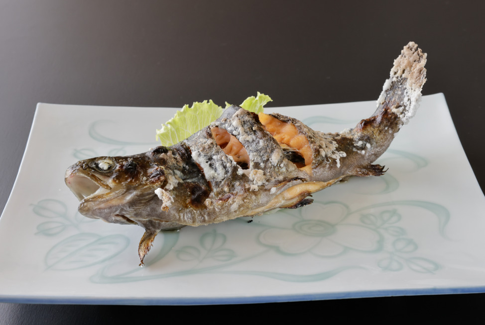 しかりべつサーモン［虹鱒］塩焼き